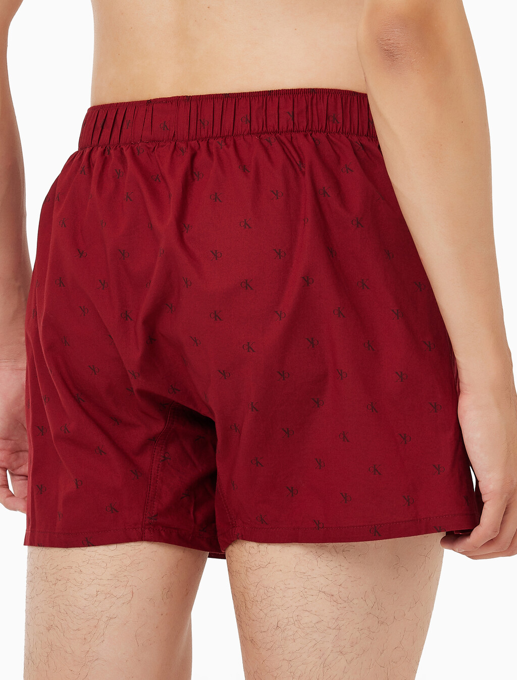 Buy 남성 코튼 포플린 박서 in color RED