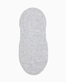 Buy 여성 콤드 코튼 모노그램 라이너 삭스 (화이트 1 PAIR) in color PALE GREY