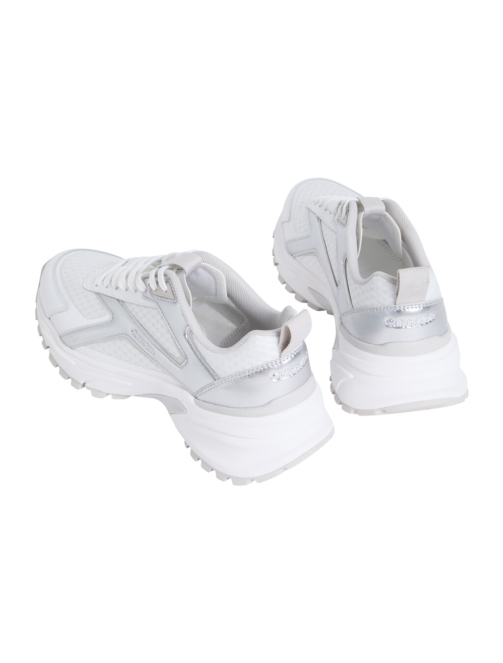 Buy 여성 트레일블레이저 하이크 런 CK 스트라이프 메쉬 슈즈 in color White