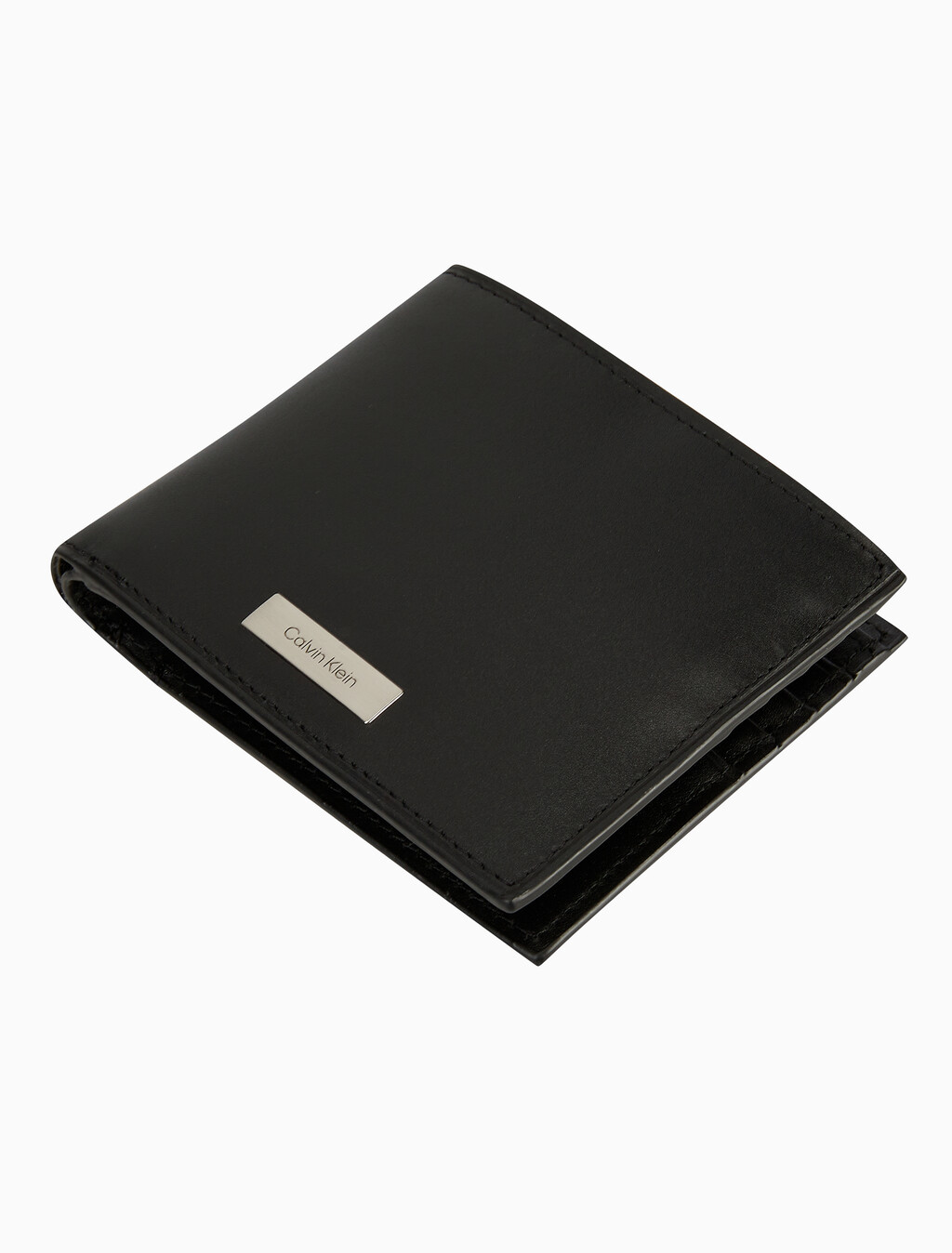 Buy 남성 CK 플라크 빌폴드 지갑 in color BLACK