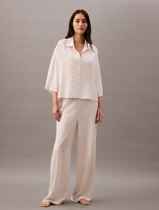 Buy 여성 우븐 비스코스 팬츠 in color TEXTURED STRIPE PELICAN