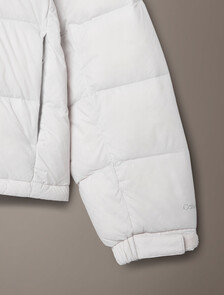 Buy 여성 미드웨이트 트랜스페어런트 다운 자켓 in color LIGHT GREY