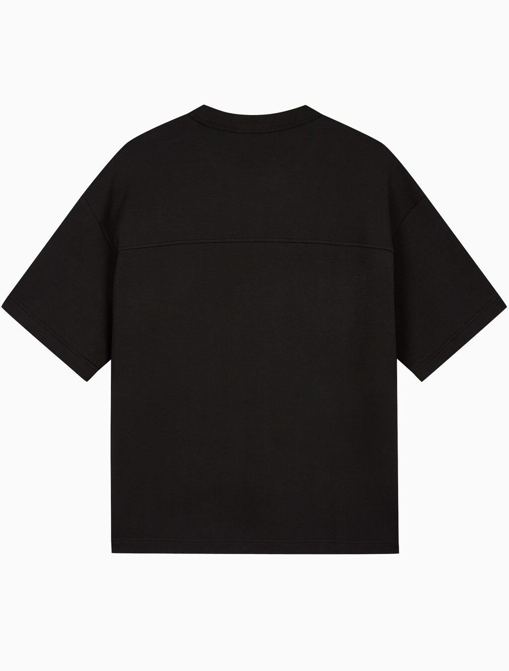 Buy 남성 릴렉스핏 텍스처드 피케 로고 반팔 티셔츠 in color BLACK