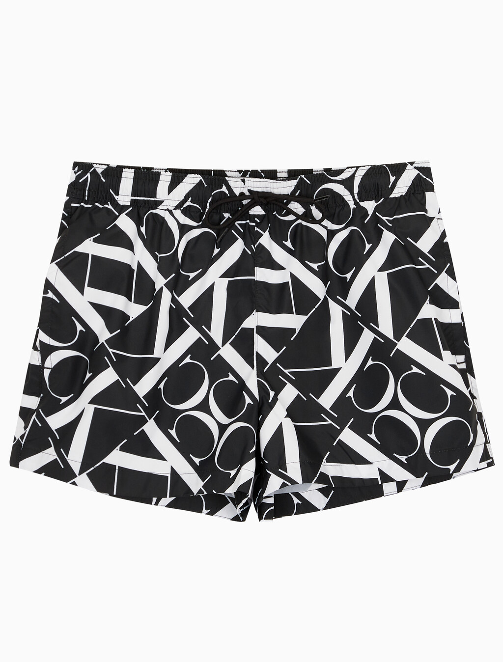 Buy 남성 CKJ 모노그램 스윔 쇼츠 in color METAL