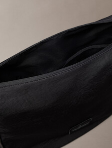 Buy 남성 모노로고 크링클 나일론 슬링 크로스바디 in color BLACK