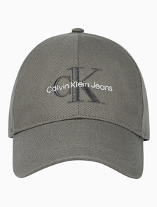 Buy 남녀공용 CKJ 모노그램 엠브로이더리 볼캡 in color CHARCOAL