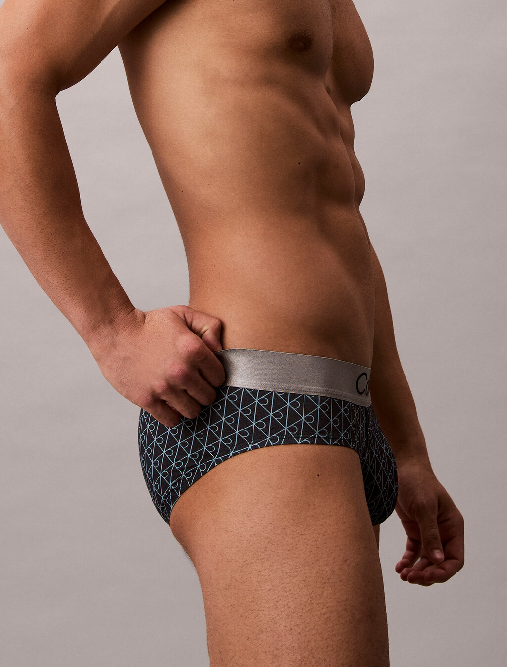 Buy 남성 브러시드 마이크로파이버 스트레치 힙브리프 in color Blue