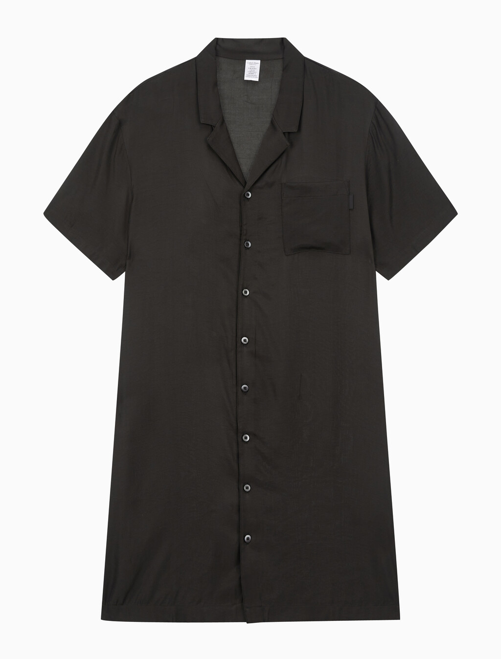 Buy 여성 퓨어쉰 숏 슬리브 나이트셔츠 in color BLACK