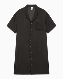 Buy 여성 퓨어쉰 숏 슬리브 나이트셔츠 in color BLACK
