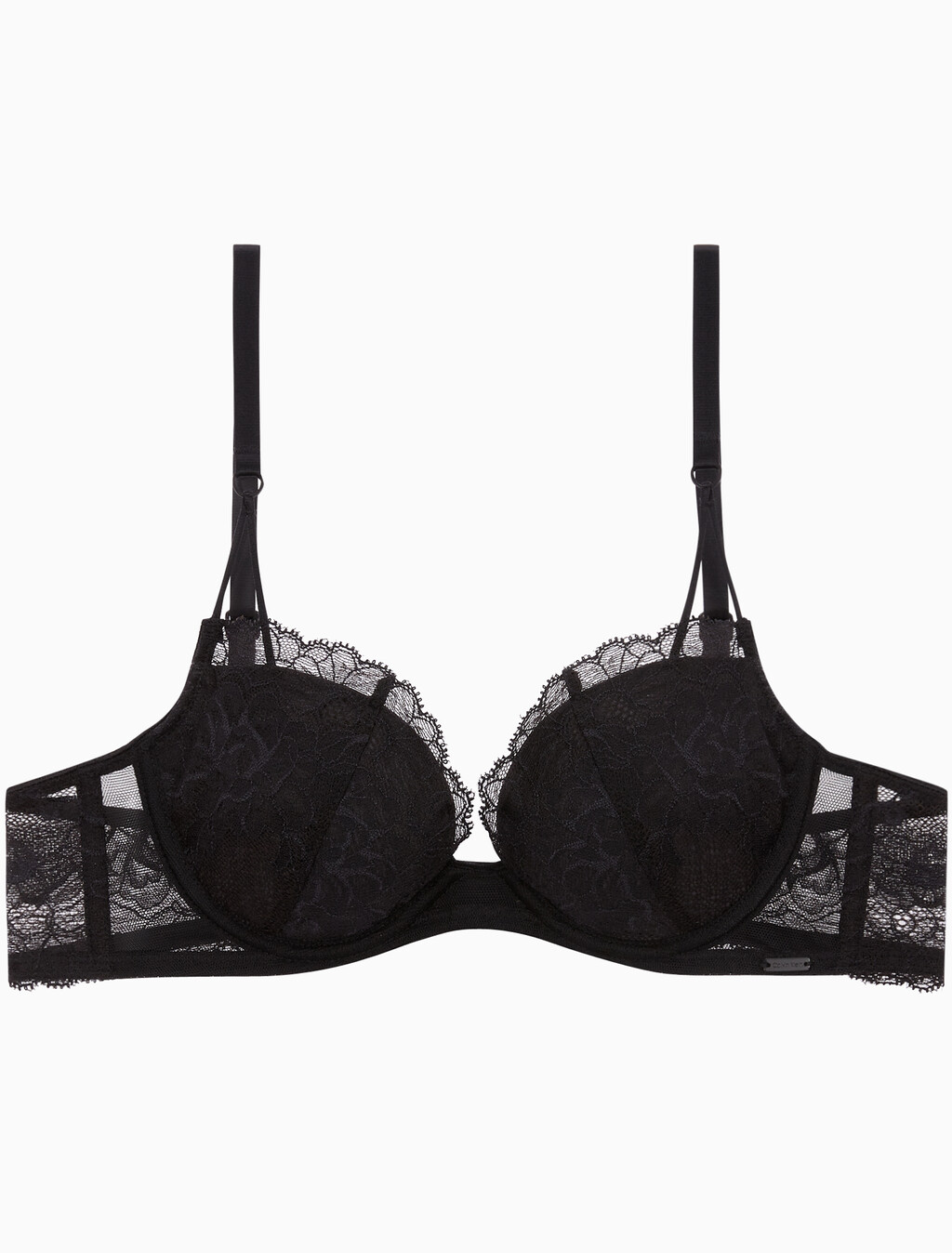 Buy 여성 CK 블랙 브라이덜 AF 라이틀리 라인드 플런지 브라 in color BLACK