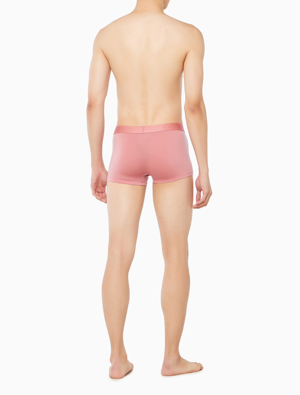 Buy 남성 CK 블랙 3PK 로우 라이즈 트렁크 in color Charcoal / Dark Pink / White