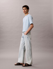 Buy 90S 스트레이트핏 진 in color Light Blue