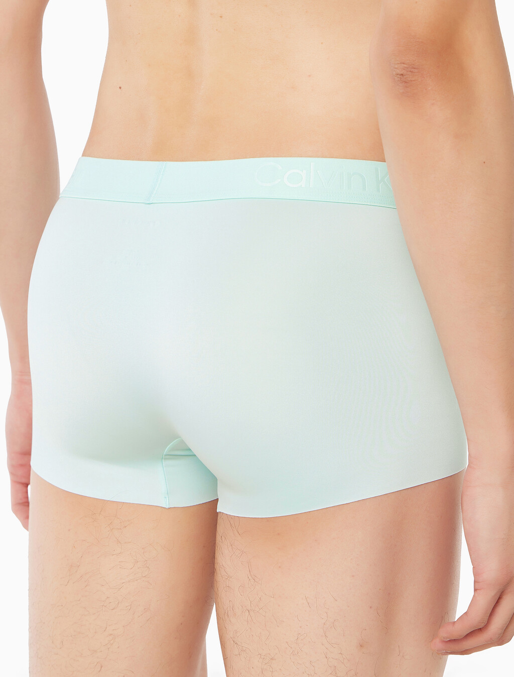 Buy 남성 CK 블랙 마이크로파이버 스트레치 트렁크 in color Mint