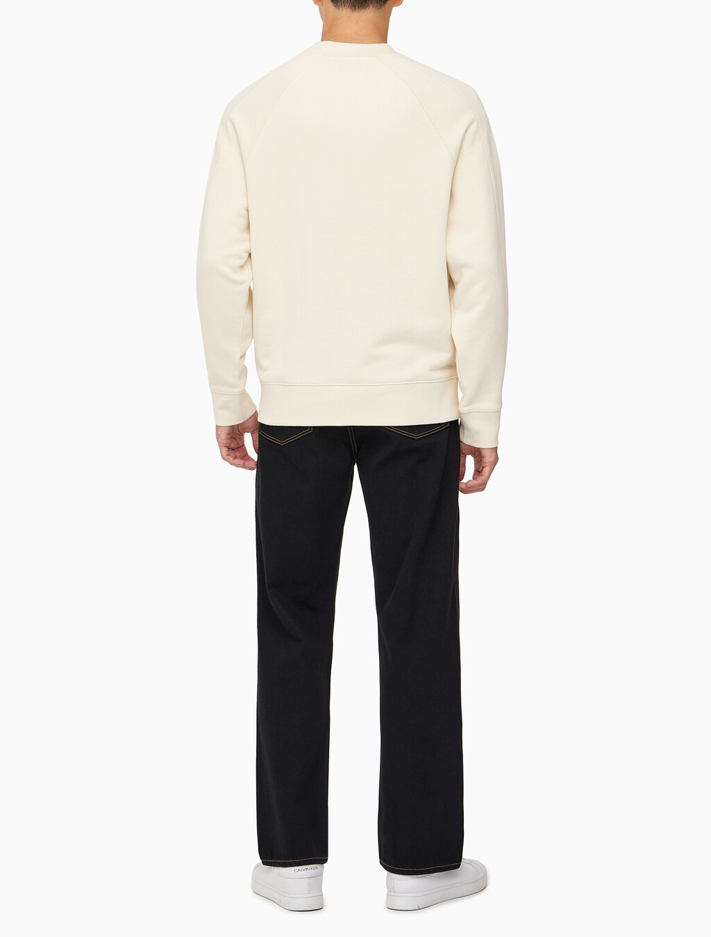 Buy [손흥민 캡슐] 남성 릴렉스 테리 크루넥 스웻셔츠 in color BEIGE