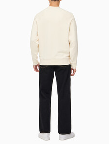 Buy [손흥민 캡슐] 남성 릴렉스 테리 크루넥 스웻셔츠 in color BEIGE