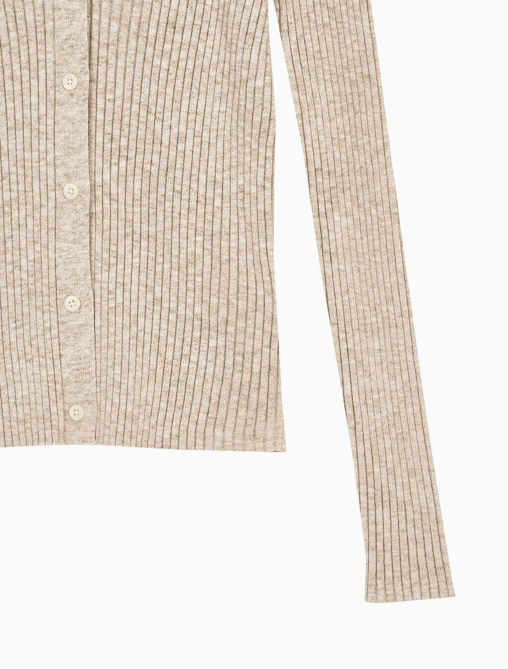 Buy 여성 립 가디건 in color Beige