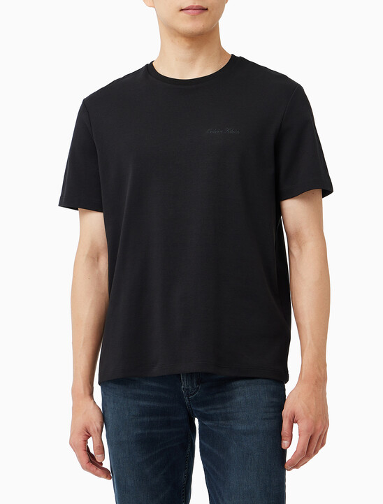 슬림핏 리퀴드 인터록 클래식 그래픽 티