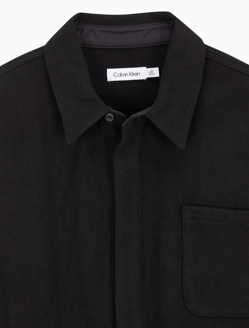 Buy 남성 롱슬리브 울 셔츠 자켓 in color BLACK BEAUTY