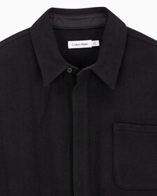 Buy 남성 롱슬리브 울 셔츠 자켓 in color BLACK BEAUTY