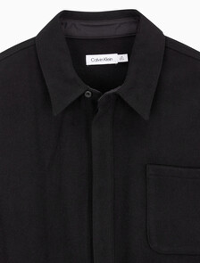Buy 남성 롱슬리브 울 셔츠 자켓 in color BLACK BEAUTY