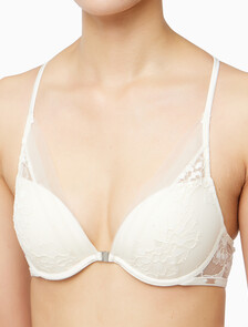Buy 여성 CK 블랙 브라이덜 AF 푸쉬업 브라 in color ANTIQUE WHITE