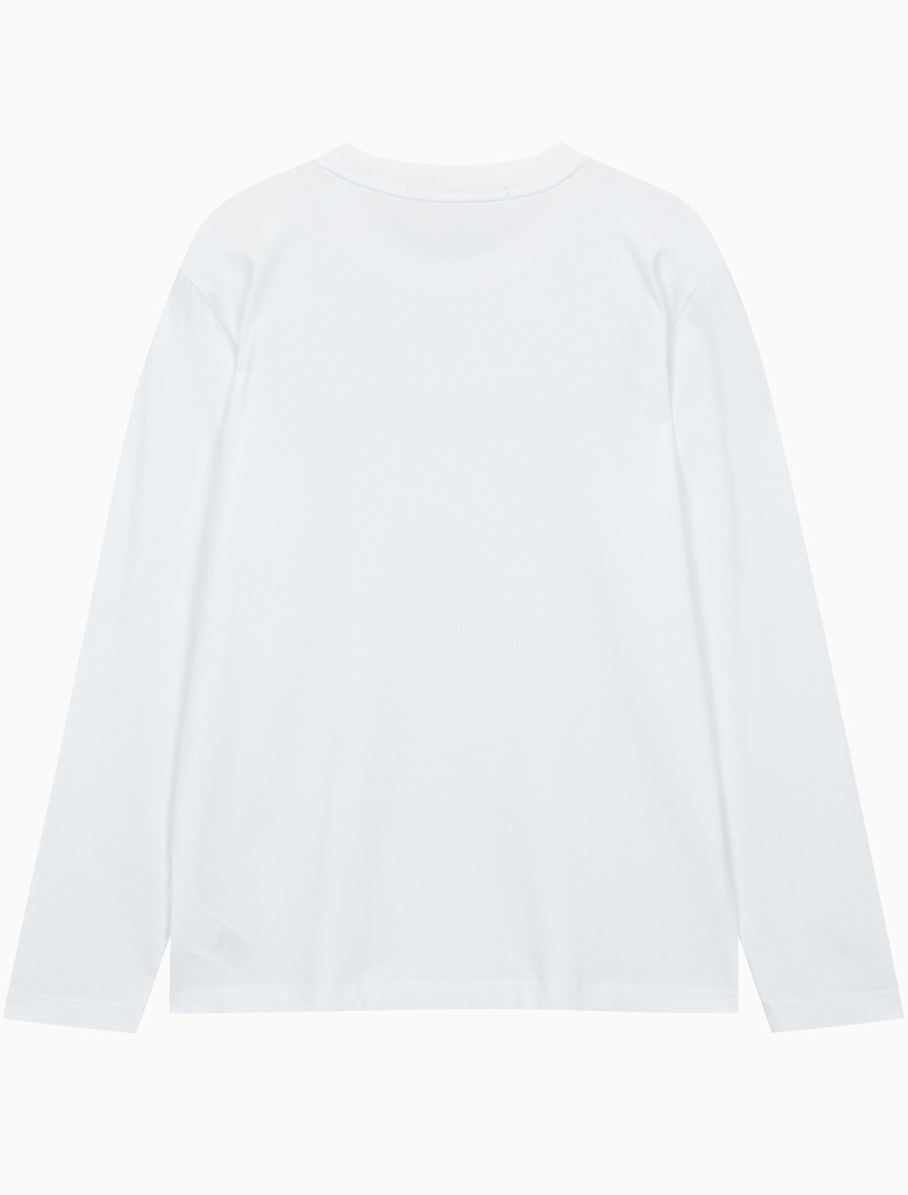 Buy 남성 레귤러핏 인스티튜셔널 긴팔 티셔츠 in color BRIGHT WHITE