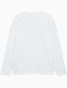 Buy 남성 레귤러핏 인스티튜셔널 긴팔 티셔츠 in color BRIGHT WHITE