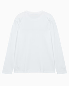 Buy 남성 레귤러핏 인스티튜셔널 긴팔 티셔츠 in color BRIGHT WHITE
