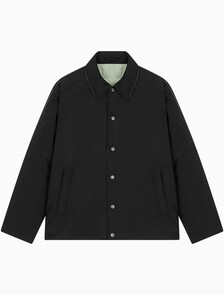 Buy 남성 리버서블 패디드 셔츠 자켓 in color BLACK/LIGHT GREEN
