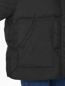 Buy 여성 숏랭스 스탠드 카라 푸퍼 다운 재킷 in color CK BLACK