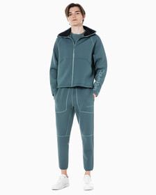 Buy 남성 레귤러핏 테이퍼드 팬츠 in color OCEAN TEAL/ BLK