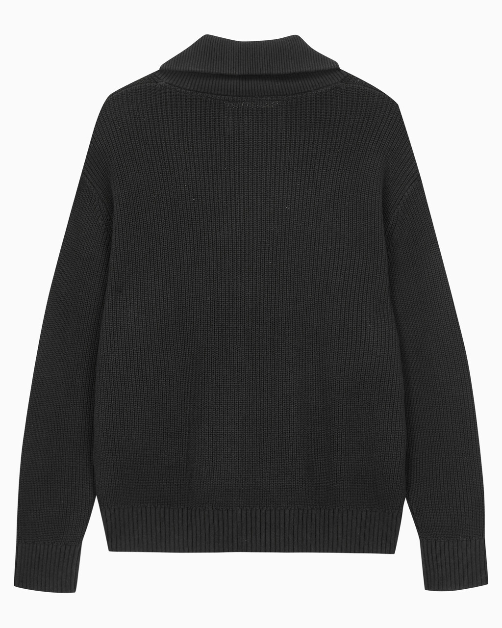 Buy 남성 립 집업 가디건 in color CK BLACK