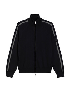 Buy 남성 테크 니트 모크넥 풀집업 스웨터 in color BLACK