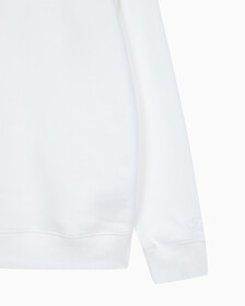 Buy 남성 레귤러핏 인스티튜셔널 로고 기모 스웨트셔츠 in color BRIGHT WHITE