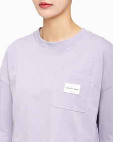 Buy 여성 패션 오버핏 크롭티 in color LAVENDER