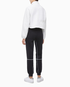 Buy 여성 릴랙스핏 쉐르파 크롭 풀오버 in color WHITE