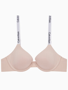 Buy 여성 테일러드 로고 AF 데미 브라 in color BEECHWOOD