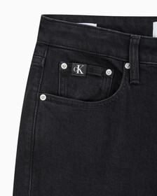 Buy 남성 블랙 90s 스트레이트핏 데님 in color WASHED BLACK LOGO LACE