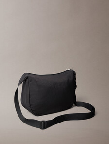 Buy 남성 모노로고 크링클 나일론 스몰 슬링 백 in color BLACK
