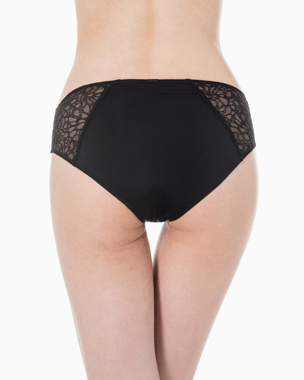 Buy 여성 CK 블랙 그래픽 레이스 AF 힙스터 팬티 in color BLACK