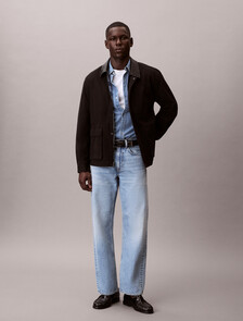 Buy 코튼 캔버스 자켓 in color BLACK