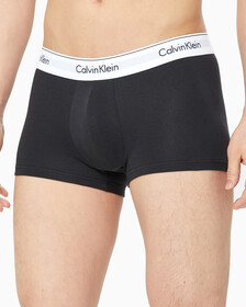 Buy 남성 모던 코튼 2PK 트렁크 in color BLACK