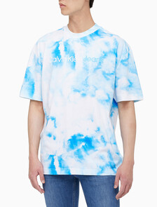 Buy 남성 썸머 스플래시 패션핏 반팔 티셔츠 in color ANCIENT WHITE/EGGSHELL