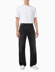 Buy 남성 배기핏 에스프레소 블랙 데님 in color Black