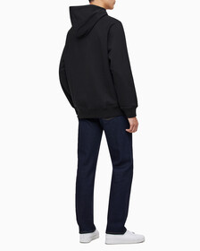 Buy 남성 롱슬리브 릴렉스핏 모노그램로고 후디 in color CK BLACK