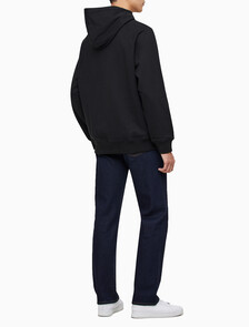 Buy 남성 롱슬리브 릴렉스핏 모노그램로고 후디 in color CK BLACK