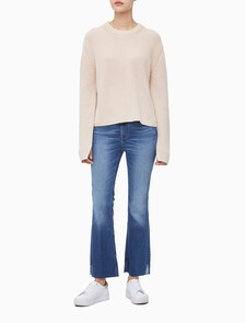 Buy 여성 롱슬리브 라운드넥 스웨터 in color NEUTRAL TAN