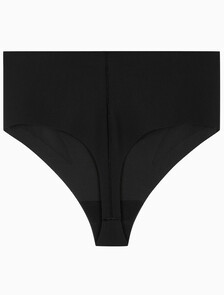 Buy 여성 스테이-풋 메쉬 메쉬 T팬티 in color BLACK