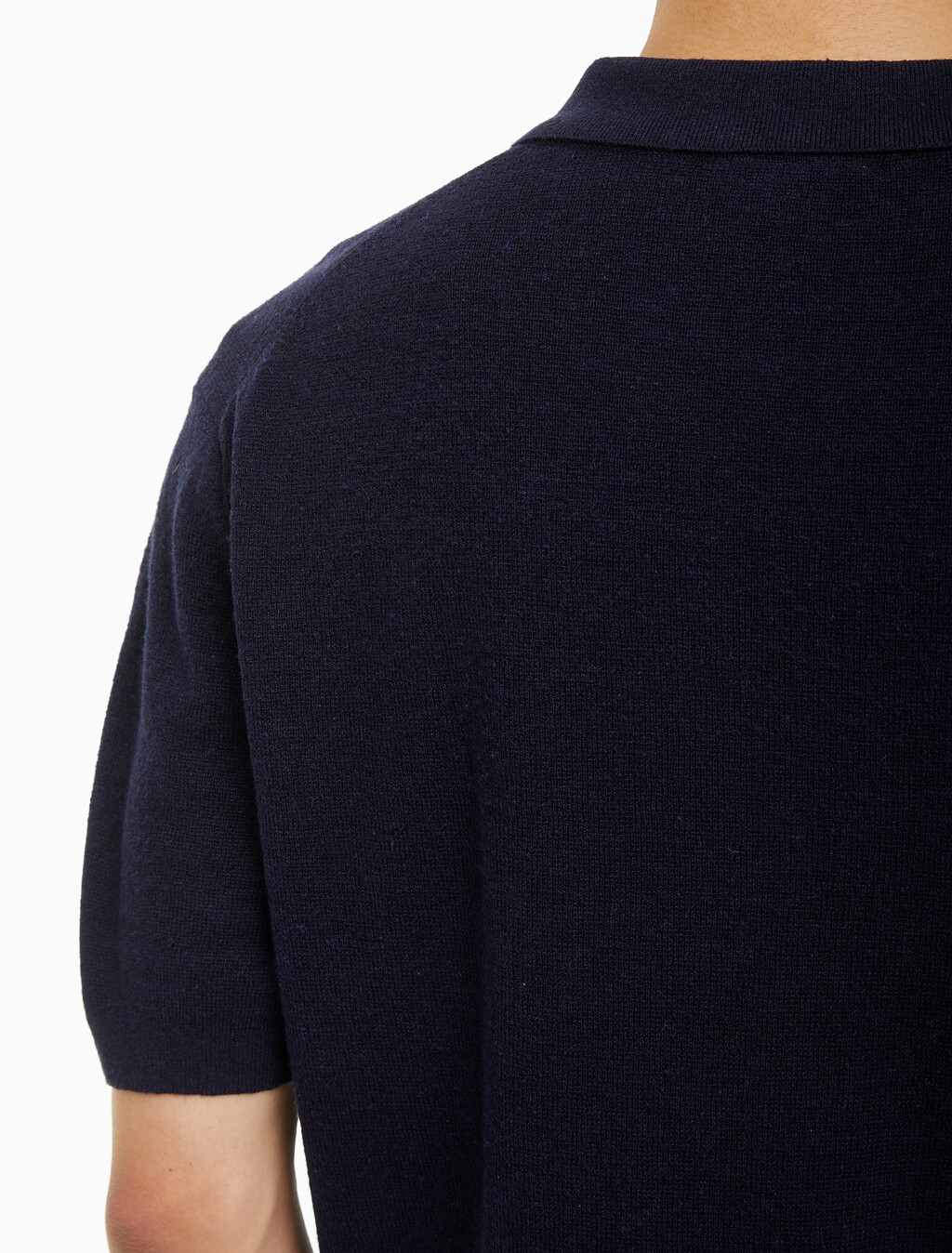 Buy 남성 엠브로이더리 로고 폴로 반팔 스웨터 in color NIGHT SKY