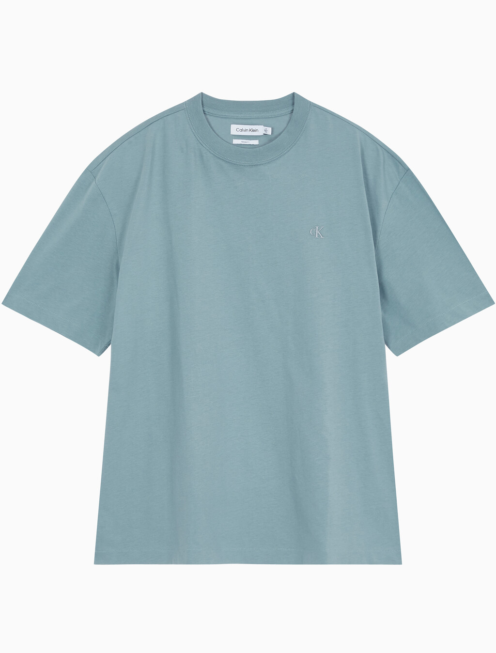 Buy 남성 릴렉스핏 아카이브 로고 반팔 티셔츠 in color BLUE GREY